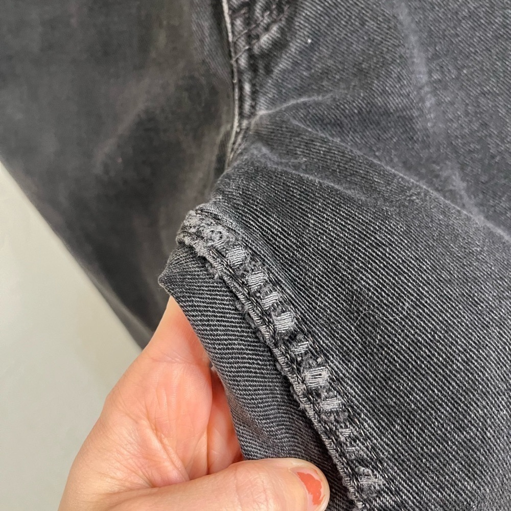 Levi’s Vintage Y2K 2000’s Black Washed 550 Relaxed Fit Tapered Leg Size 8 Med - Picture 11 of 16